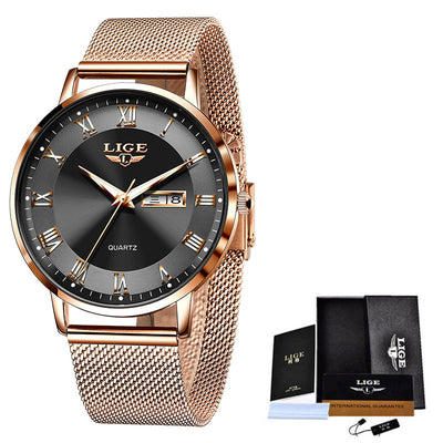 Reloj de Cuarzo Elegante para Mujer con Calendario Dual y Resistencia al Agua - Image 35