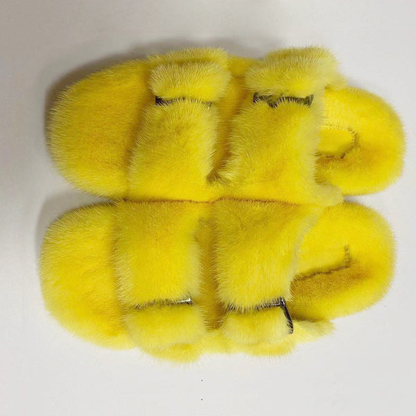 Pantuflas de Algodón Gruesas con Doble Botonadura y Suela Reforzada