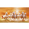 Group Of Horses 20 X 40 Cm