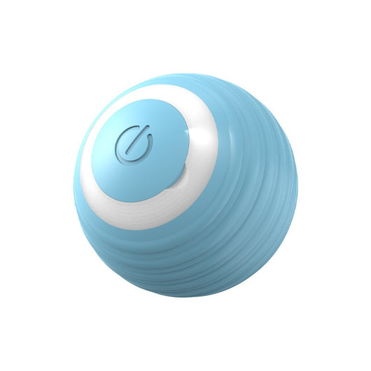 Two pink smart cat toy balls with ridged texture and a power button, offering 60 minutes of play on a full charge. - Image 7