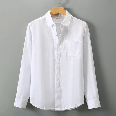 Camisa de Lino a Rayas Manga Corta - Image 16