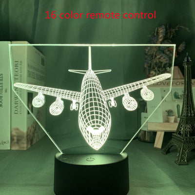 Lámpara 3D Holográfica Avión Personalizada - Luz Nocturna LED para Niños - Image 29