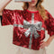Blusa Deportiva con Lentejuelas - Corte Holgado y Casual