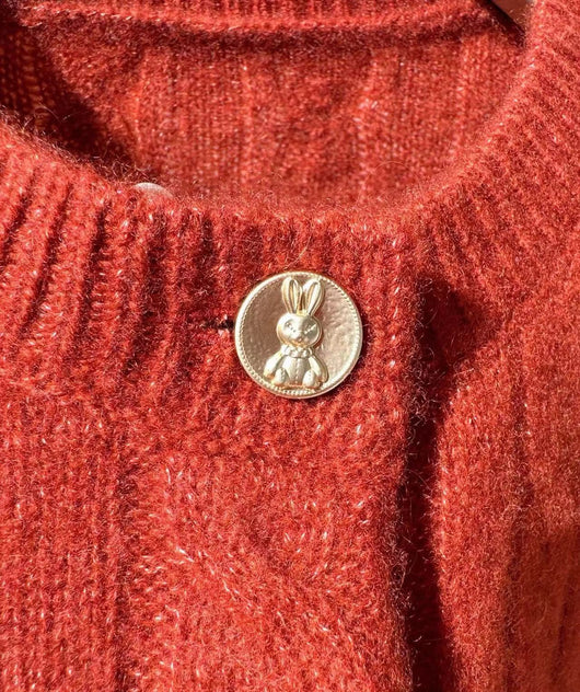 Suéter Cuello Redondo Rojo Grueso y Cálido - Image 19