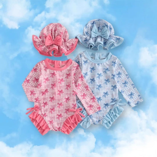 Traje de Baño Infantil con Manga Larga - Diseño Adorable para Niñas