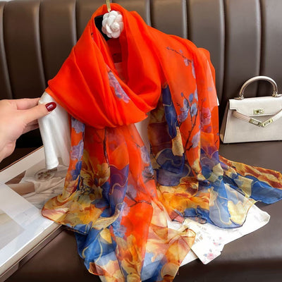 Pañuelo de Seda Suave Largo Elegante Versátil - Image 12