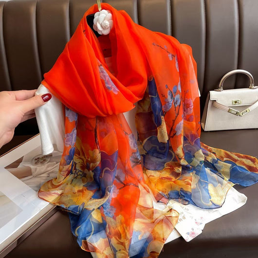 Pañuelo de Seda Suave Largo Elegante Versátil - Image 12