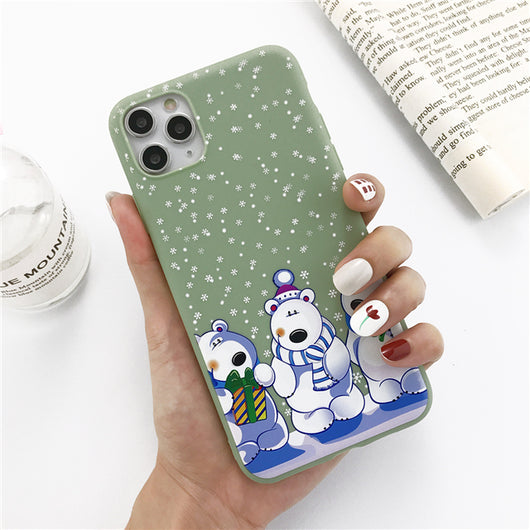 Funda para Celular Navideña con Reno y Muñeco de Nieve - Image 12