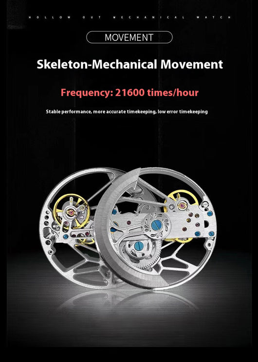 Reloj Mecánico Automático de Cristal Doble - Image 12