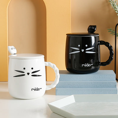 Taza de Cerámica para Gato con Tapa y Cuchara - Image 10