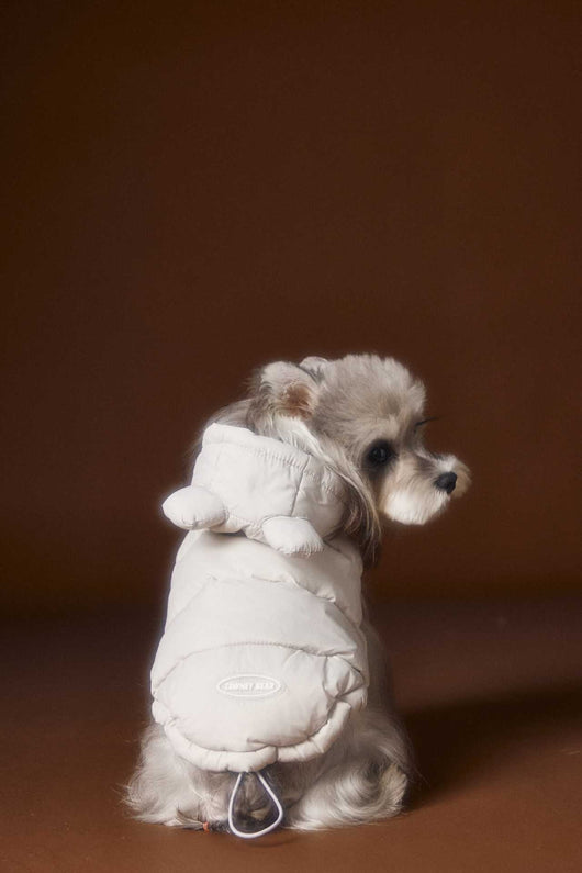 Chaleco Acolchado sin Mangas con Capucha - Diseño Adorable de Schnauzer y Bichón - Image 31