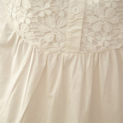 Blusa Vestido Blanco de Encaje Delicado para Mujer - Image 10