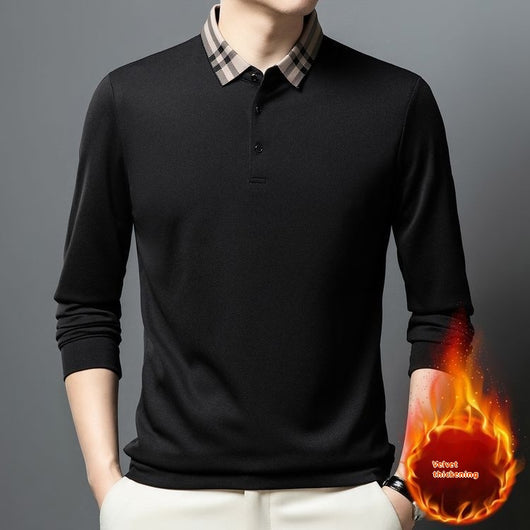 Chompa Polar Suelta para Hombre Otoño Invierno - Cuello Solapa Versátil - Image 4