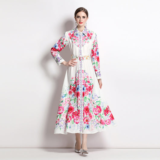 Vestido Elegante Estampado para Vacaciones - Image 5