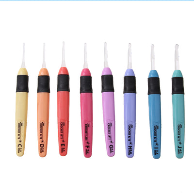 Juego de 8 Piezas de Ganchos para Crochet y Agujas de Tejer con Mango LED - Image 10