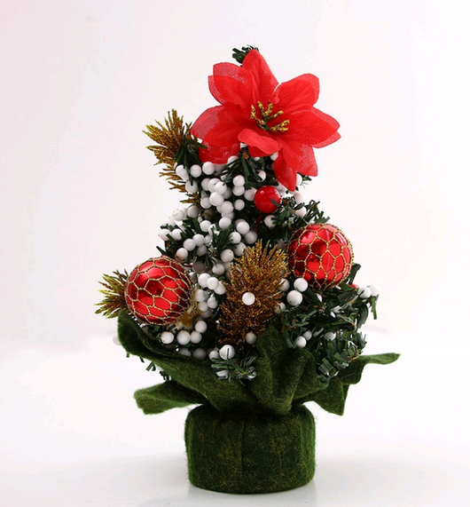 Árbol de Navidad Miniatura 20cm - Decoración Navideña de Escritorio - Image 12