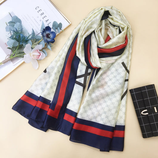 Bufanda de Seda Larga para Mujer - Primavera y Otoño - Image 14
