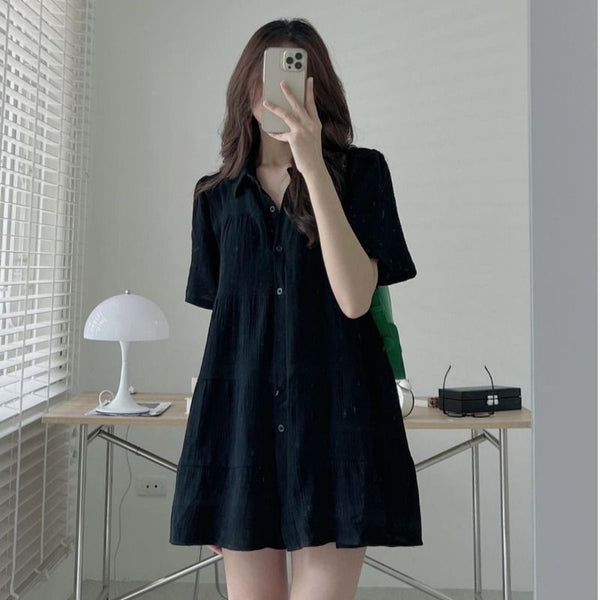 Vestido Camisero Plus Size Elegante para Mujer - Perfecto para Verano