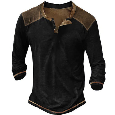 Camisa Casual Retro de Manga Larga para Hombre - Image 6