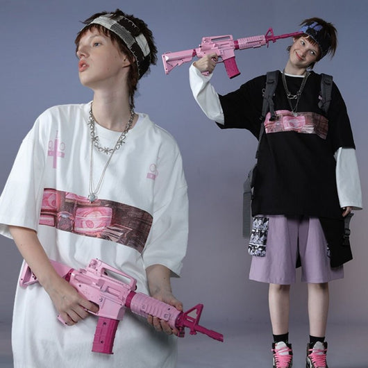 Playera Harajuku para Estudiantes