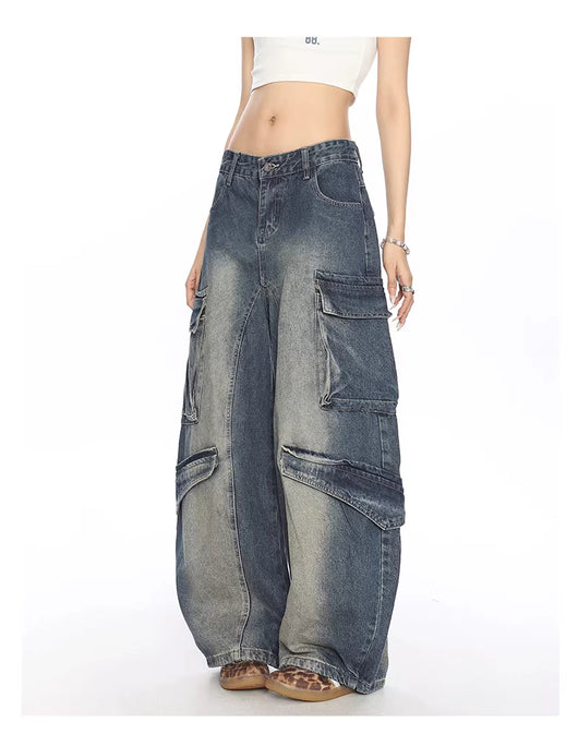 Pantalón Denim Matchet Multi-bolsillos Lavado - Image 2