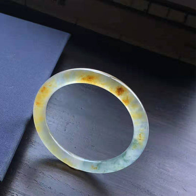 Pulsera de Jade Natural Translúcido Estilo Hielo - Diseño Redondo - Image 4