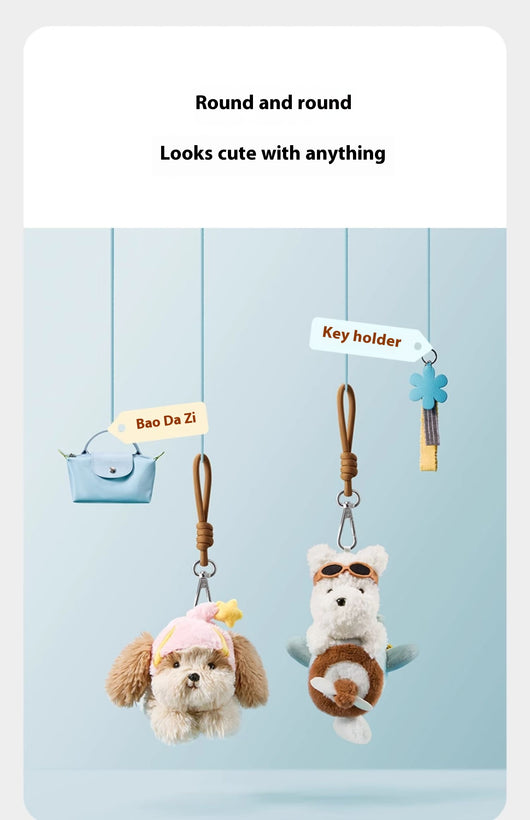 Llavero Peluche Perrito Schnauzer - Bolsa Decorativa Adorable - Image 16