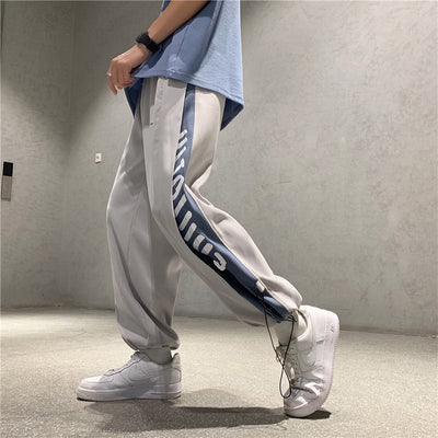Pantalones Deportivos Estilo Coreano Tendencia Cintura Alta Corte Recto - Image 12