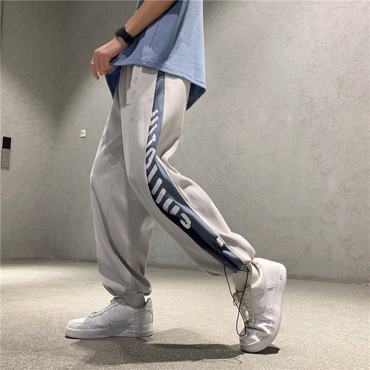 Pantalones Deportivos Estilo Coreano Tendencia Cintura Alta Corte Recto - Image 12