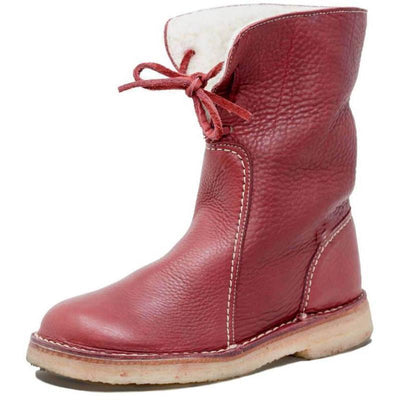 Botas de Nieve Planas con Encaje y Forro Polar - Image 6