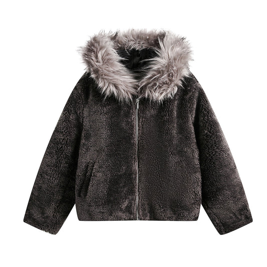 Chaqueta Retro Americana de Algodón con Forro Polar Cálido - Image 2