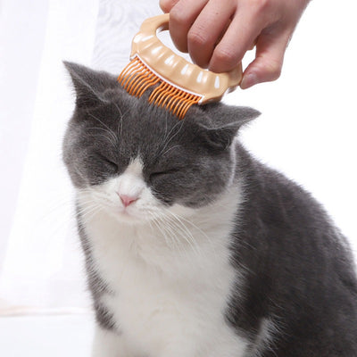 Peine Deslanador para Perros y Gatos - Cepillo Masajeador de Forma Concha para Eliminar Pelo Suelto - Image 11
