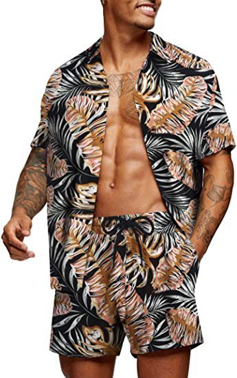 Conjunto de Camisas Estampado Floral Hawaiano para Jóvenes - Image 19