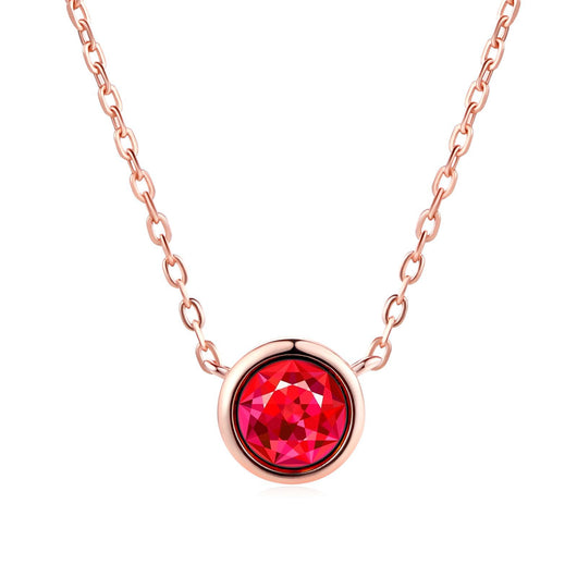 Collar para Mujer Estilo Minimalista con Colgante de Circonita Cúbica en Oro Rosa - Image 12