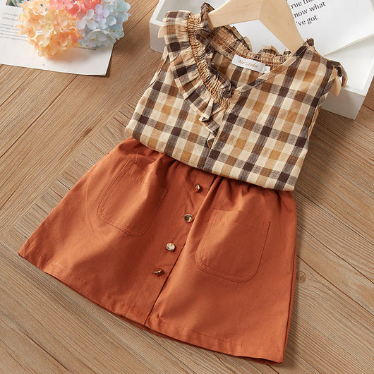 Conjunto Infantil Fashionable: Blusa Manga Corta + Shorts - Image 5