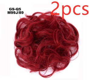 Moño Fluido Rizador con Cordón Ajustable - Extensión de Cabello Sintético - Image 12