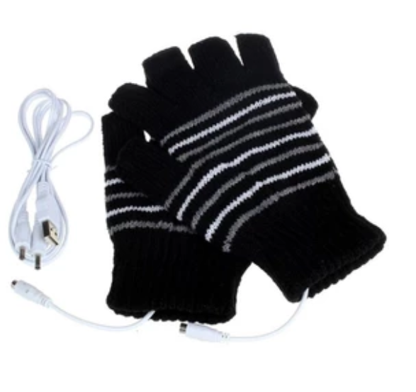 Guantes Térmicos USB con Pantalla Táctil y Agarre Antideslizante