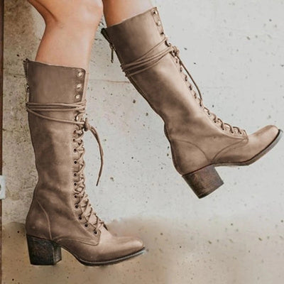 Botas de Mujer con Cordones y Tacón Grueso - Image 6