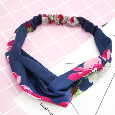 Banda Elástica para Cabello de Seda con Flores - Image 7
