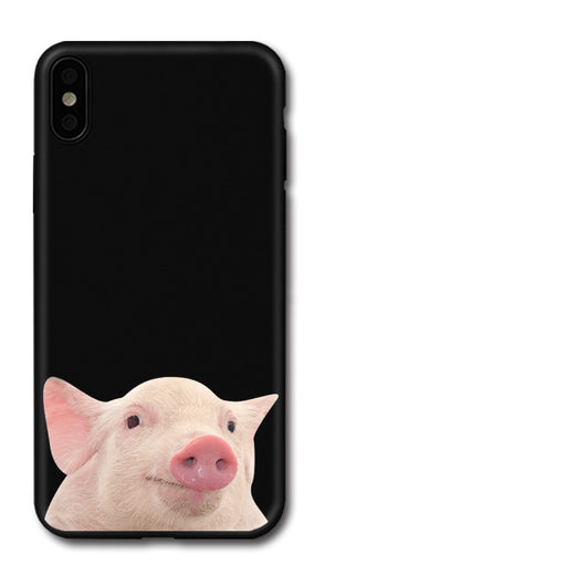 Funda para iPhone Diseño Cerdo Adorable Transparente y Suave