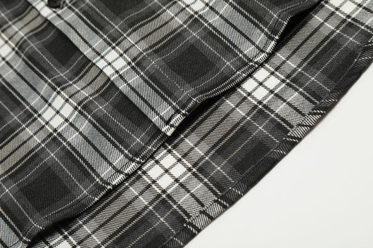 Camisa Cuadriculada con Capucha de Manga Corta para Hombre - Image 10