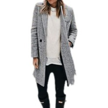 Abrigo Casual Holgado para Viajes Diarios Multicolor para Mujer - Image 13