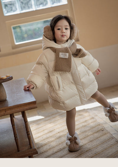 Abrigo Acolchado de Algodón para Niñas - Estilo Occidental Grueso - Image 15