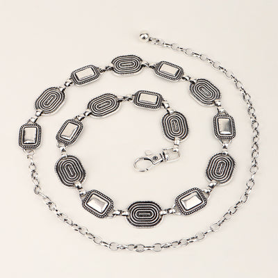 Cadena de Cintura Bohemia Dorada - Cinturón Metálico Delgado Versátil para Faldas - Image 16