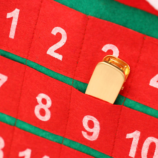 Calendario Floral de Terciopelo Navideño para Adultos Mayores - Image 2