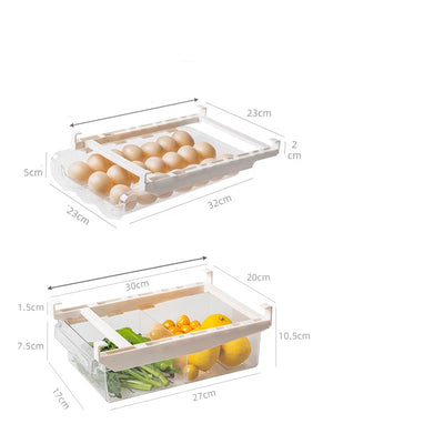 Organizador de Refrigerador Ajustable con Cajón Extraíble - Image 4