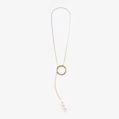 Cadena larga de suéter coreano con perlas elegantes - Image 6