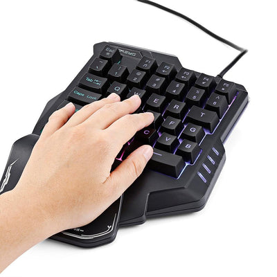 Teclado Gaming Mecánico Una Mano RGB Portátil Mini Keypad - Image 3