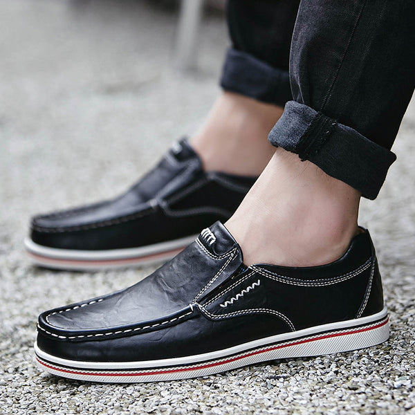Zapatos de Cuero Transpirable con Punta Reforzada - Piel de Vaca Premium