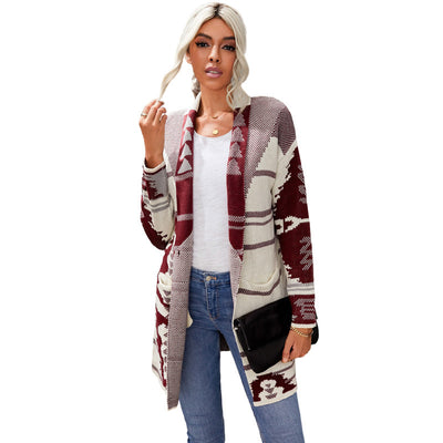 Cardigan de Cashmere con Botones Estampados para Mujer - Image 14